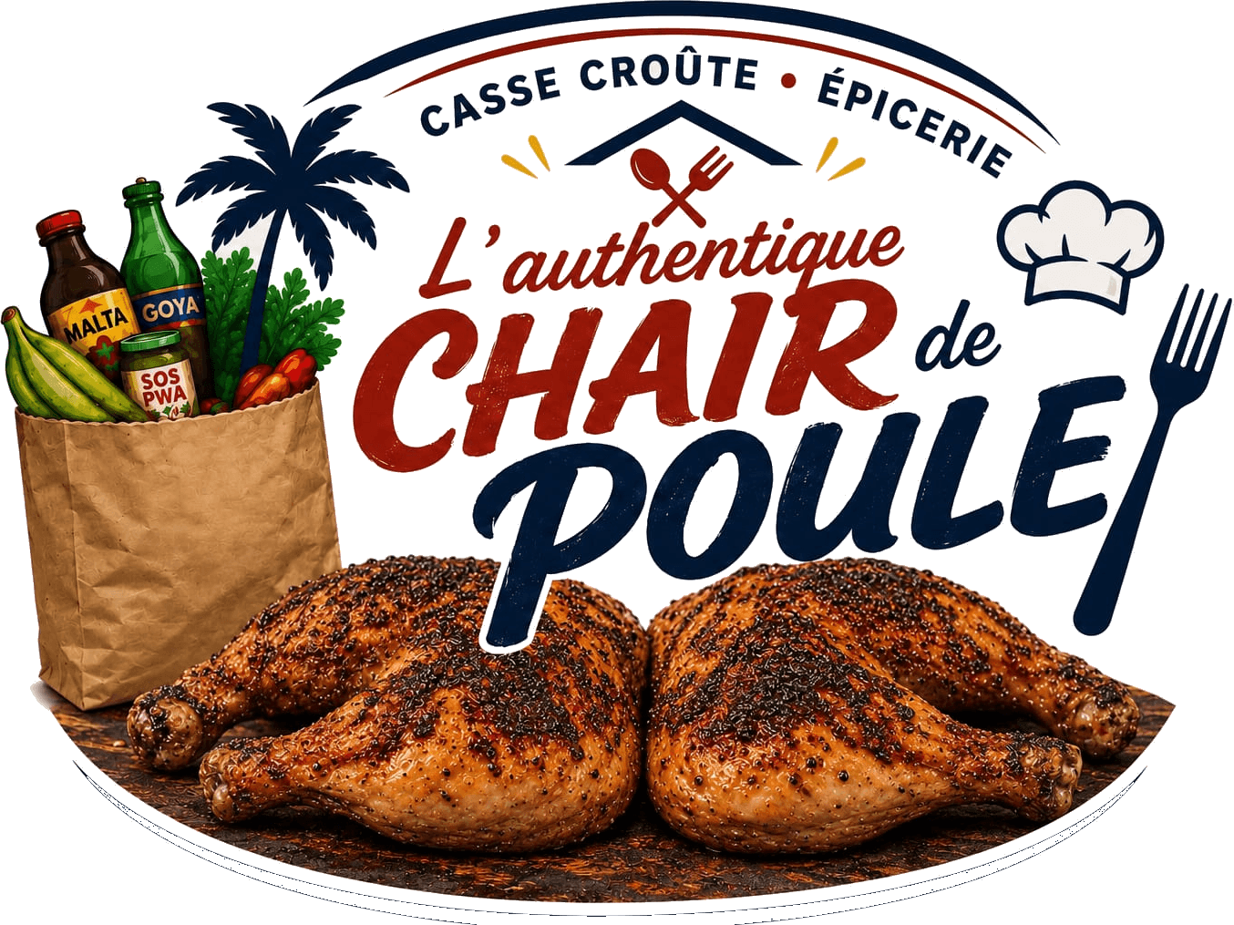 L'Authentique Chair de Poule, casse-croûte et épicerie antillaise à Repentigny
